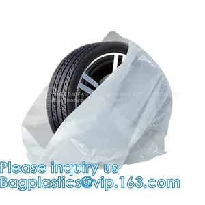 Disposable Tyre Bags, Steering Wheel Cover, Car Seat Cover, Disposable Cover, pe Car Foot Mat, Gear Automotive Tire Bag thumbnail-4