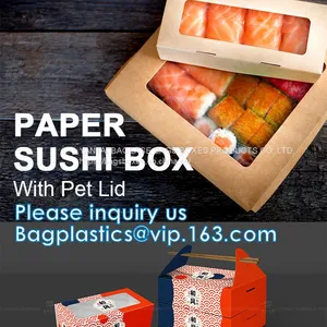 Disposable pp Plastic Snack Food Boxfood Grade Disposable Plastic Food Sushi Box Container Tray Packag thumbnail-1