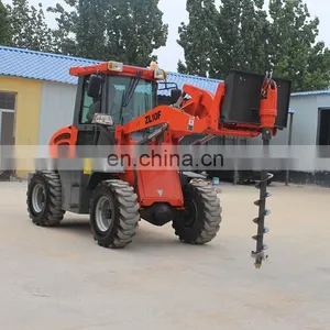 1000kg Mini Compact Farm Mini Wheel Loader Agricultural Shovel Bucket 4WD With CE thumbnail-3