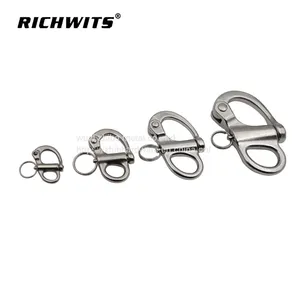304/316 Stainless Steel Fixed Eye Snap Shackle thumbnail-1