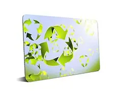 100% Recycled Eco-friendly Recycling Plastic R-PVC Card Recycled PVC Smart Card Contactless NFC Chip thumbnail-1