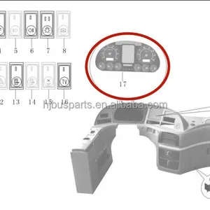 Good Quality Electrical System ZK6122HD9 ZK6120D1 3820-01738 Automobile Combination Instrument for Bus thumbnail-4