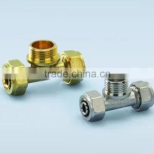 Pex-al-pex Pipe Brass Male Tee thumbnail-1