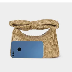 Paper Straw Clutch Bag thumbnail-4