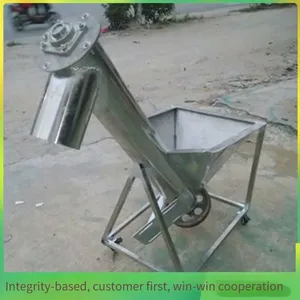 Fine Powder Tube Screw Conveyor With a Pipe Diameter of 219, Auger Feeding Machine, Vertical Hoist for Filling Wet Sand and Dry Powder Into Tanks thumbnail-2