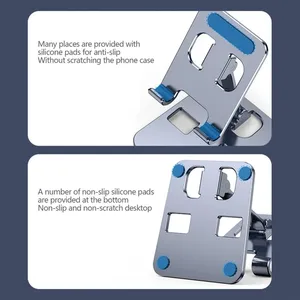 Foldable Aluminum Alloy Desktop Phone Stand thumbnail-3