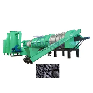 Continuous Carbonization Furnace for Charcoal Made From Olive Pits Olive Pomace Green Olive Charcoal Making Machine EPC thumbnail-1