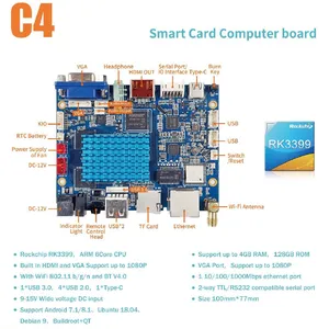 GeniusCore RK3288 Liontron C4 Industrial Single Board Computer 2GB+32GB EMMC 4K Decoding Android Linux Embedded Control Mainboard thumbnail-3