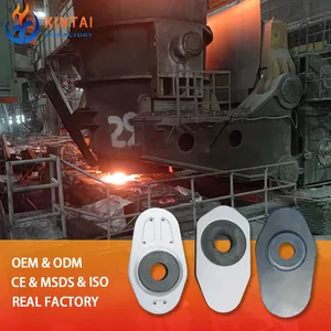 Corrosion Resistant Ladle Nozzle Slide Gate Plate Magnesia Alumina Carbon for RH Refining Furnace thumbnail-1