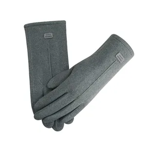 Stylish Custom Finger Gloves for Women - Warm Grey Winter Outdoor Gear thumbnail-2