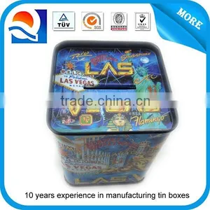 Coin Bank Tin Box With Square Shape thumbnail-1