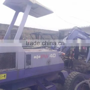 PW40 Wheel Excavator Used Condition Doosan PW40 4t Mini Wheel Excavator Second Hand PW40 4t Mini Excavator for Sale thumbnail-2