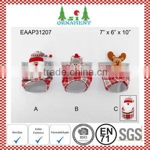 Traditional Red and Green Felt Christmas Candy Bag thumbnail-3