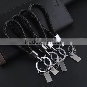 High-grade Leather Key Ring Beautifully Creative Rope Car Leather Strap Key Chain thumbnail-1
