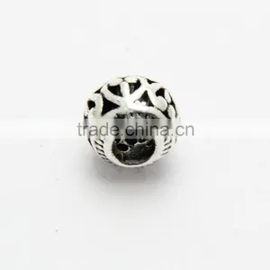 DIY Environmental Zinc Alloy Hot Selling Anti-silver Big Hole Metal Beads thumbnail-4
