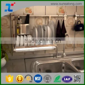 China Manufacturer Stainless Steel Hanging Dish Drainer ,metal Wall Plate Rack,dish Rack With Tray thumbnail-3