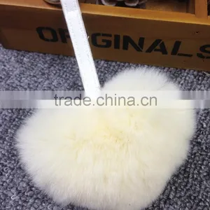 2016 Latest Cute Heart Pendant Fashion Girls Bag Phone Carkey Ornaments Leather Keychain thumbnail-4