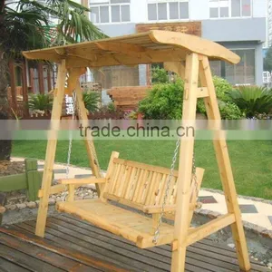 Outdoor Patio Furniture Swing Chair Wood Preservative thumbnail-1