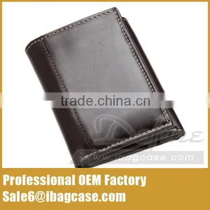 Customize Trifold Man Leather Wallet Hot Selling thumbnail-5
