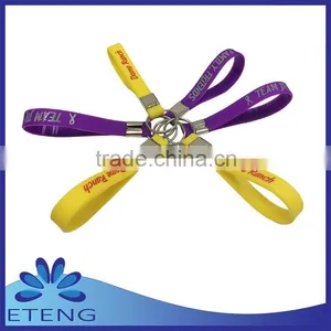 New Silicone Promotional Gifts Custom Silicon Keychain thumbnail-1