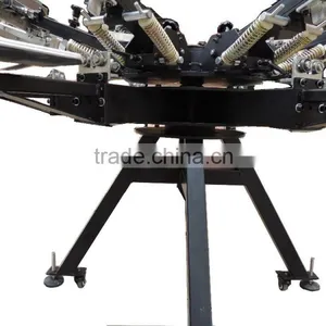 Heavy Duty 6 Color 6 Station Screen Printer With Micro Registration and Aluminium Platen thumbnail-4