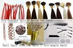 2016 the New Factory Price Prebonded Keratin Nail Tip/I Tip Hair,Brazilian Human Hair thumbnail-3