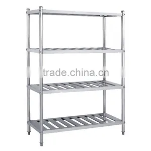 FAMO.2805 Series FILMA Stainless Steel Shelving - 4 Tier Stainless Steel Storage Shelves - Slotted Shelf thumbnail-1