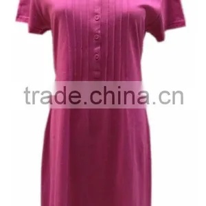 Customer Design Comfortable Knitted Cotton Ladies Nightgowns thumbnail-1