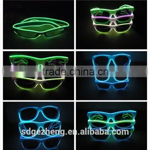 Wholesale el Wire Framed Colorful Glasses for Party Wedding in USA Market thumbnail-2