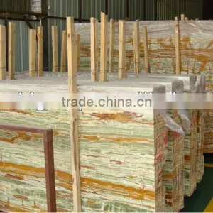 Cheap Green Vein Onyx Marble Tile Slab thumbnail-2