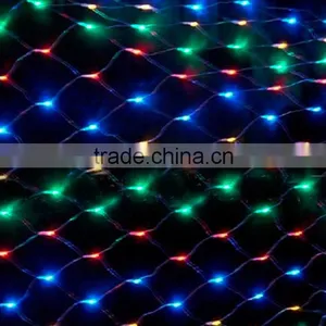 Fullbell Net Led Flood Lights White Wire 200 LED Wedding Fairy Blinking Led Net Lights Outdoor Twinkle Christmas Decoration thumbnail-1