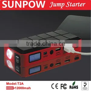 Sunpow 12v 12000mah High Capacity Double Usb Hot Selling Jump Start Booster All in One thumbnail-2