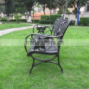 Heavy Duty All Weather Rust Free Cast Iron Outdoor Garden Bench thumbnail-4