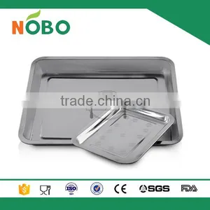 Nobo 4.8cm High Rectangle Stainless Steel Cheap Bluk Dinner Plates thumbnail-6