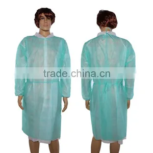 Popular Dark Green Non Woven Disposable Isolation Gown thumbnail-1