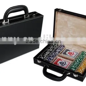 100 Chips Leather Poker Chip Case thumbnail-5