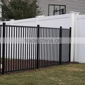 Wood Grain Powder Coating Aluminum Fence thumbnail-5