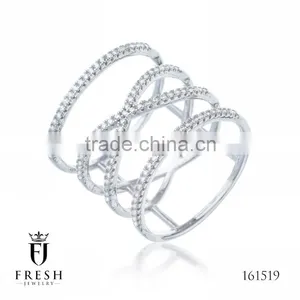 Fashion 925 Sterling Silver Ring - 161519 , Wholesale Silver Jewellery, Silver Jewellery Manufacturer, CZ Cubic Zircon AAA thumbnail-1