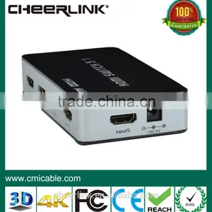 Hot New Product for 2015 Remote Control Ultra hd 5 Port Hdmi Switch thumbnail-3