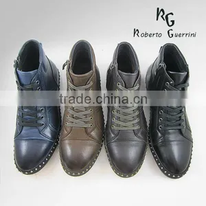 Man Casual Leather Boot thumbnail-3