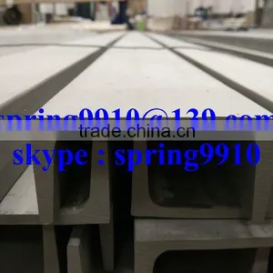 HOT ROOLED AND PICKLED STAINLESS STEEL CHANEL BAR IN GRADE AISI304 LENGT IN 6000MM thumbnail-1