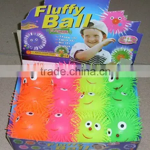 New Promotion Fluffy Flashing Ball Toy for Kids thumbnail-1