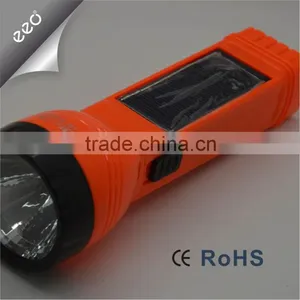 Factory Direct Export Rechargeable LED Torch With Side Solar Rechargeable thumbnail-1