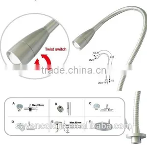 Hotel Bedroom Using Adjustable Gooseneck Led Desk Lamp With On/off Switch (SC-E101A) thumbnail-3