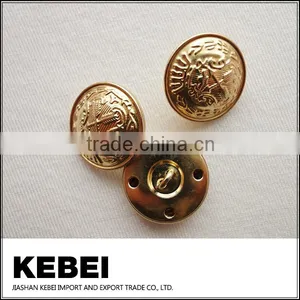 New Design Golden Buttons, One Hole Plastic Buttons for Jeans thumbnail-2