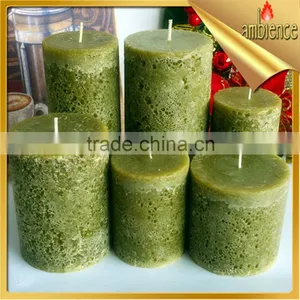 Household Lighting Paraffin Wax Candle Rustic Pillar Candle thumbnail-1