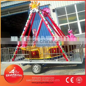 Cheap Price for Foreign Clients ! Outdoor Mobile Mini Pirate Ship Kiddy Play Amusement Rides With Trailer thumbnail-1