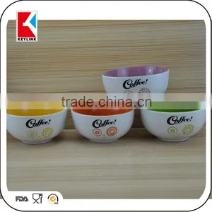 Cheap Silkscreen Custom Logo Printing Soup Bowl Cereal Ceramic Soup Bowl thumbnail-1