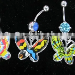 Butterfly Shaped Belly Ring thumbnail-1