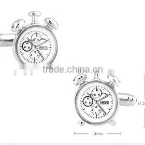 Classic Alarm Clock Cufflinks Watch Movement Cufflinks thumbnail-1